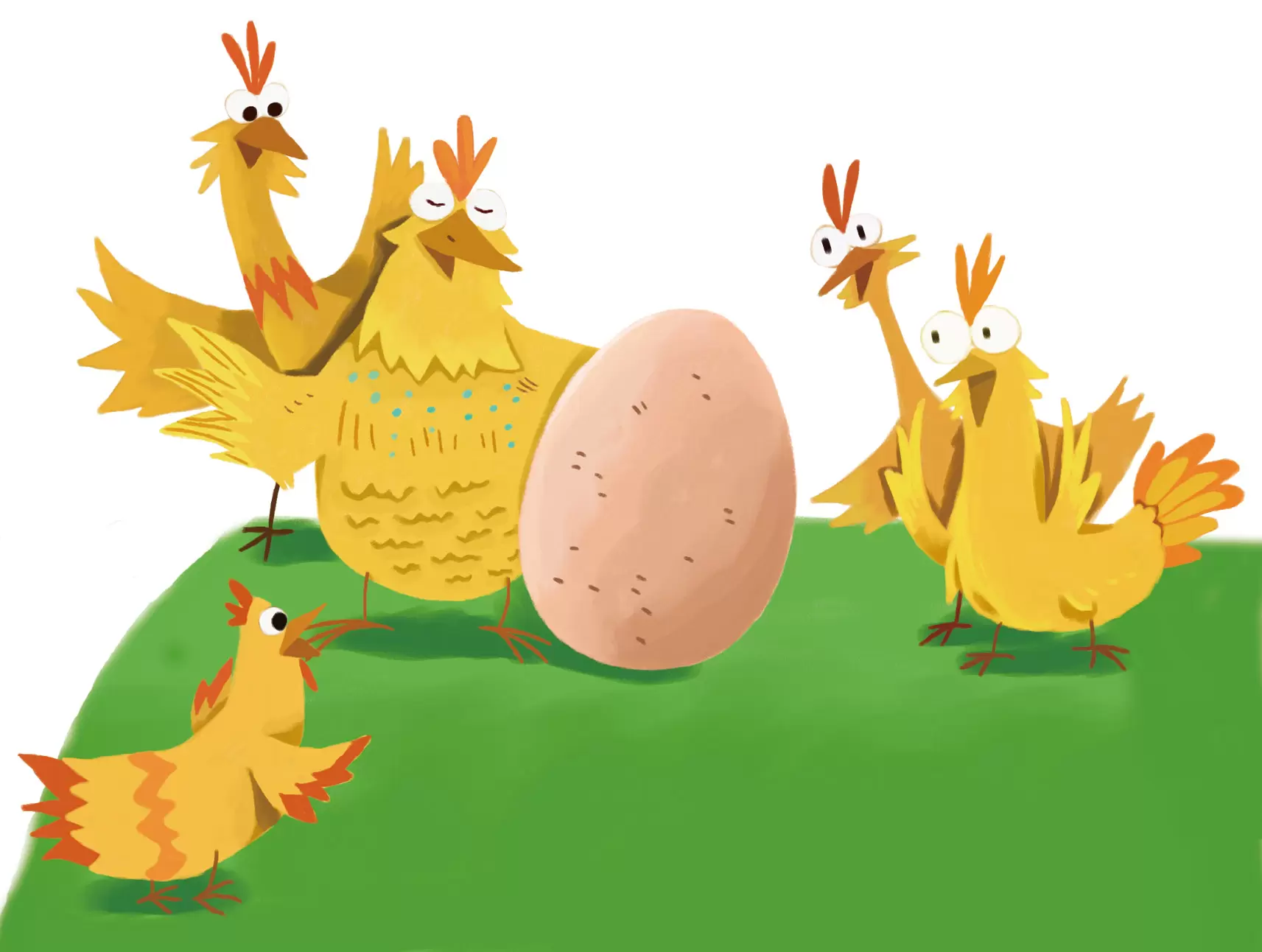 8月10 周三 每日儿童睡前故事：最最奇妙的蛋插图-西米麦田
