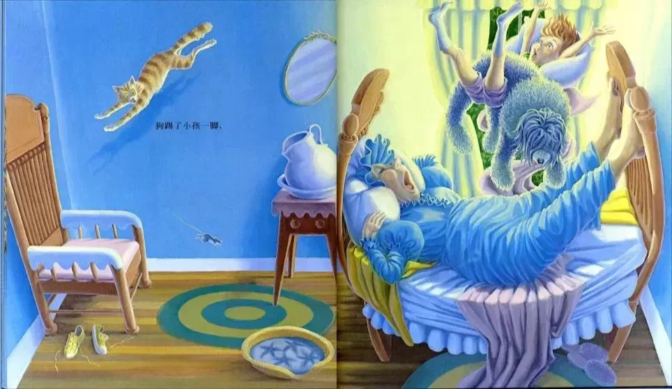 儿童绘本推荐3-6岁：杰出童书奖《打瞌睡的房子》插图-12星连接