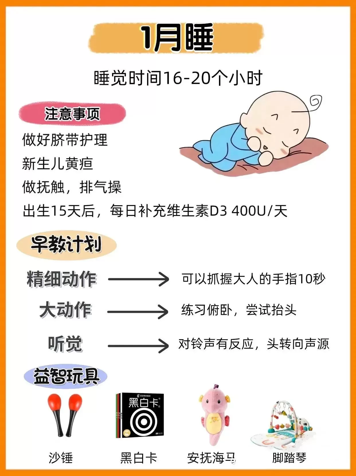 0-12月龄宝宝生长规律：附各月龄早教训练计划插图-星连接