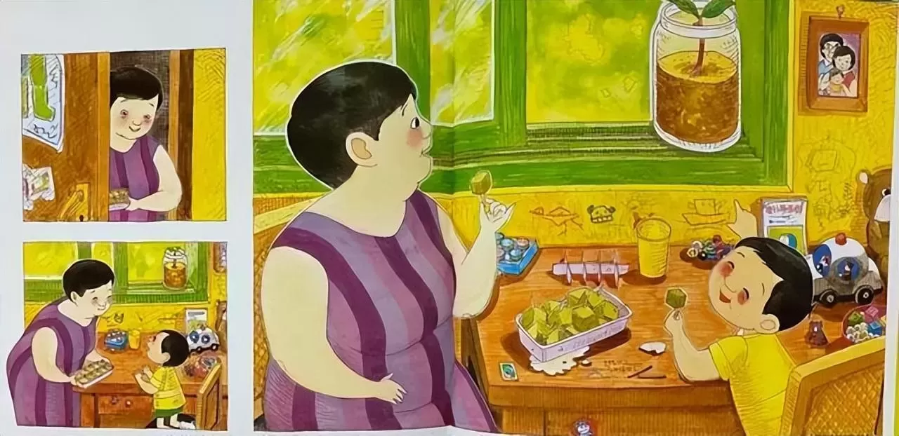 育儿绘本《妈妈，买绿豆》：温馨生活里的烟火气插图-9星连接