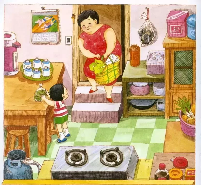 育儿绘本《妈妈，买绿豆》：温馨生活里的烟火气插图-4星连接