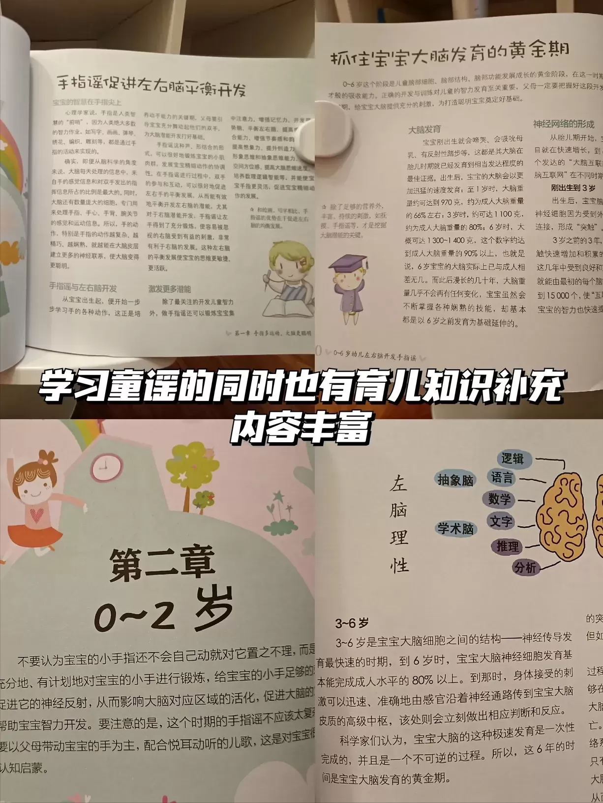 儿童手指操有什么好处？《0-6岁幼儿左右脑手指谣》推荐插图-8星连接
